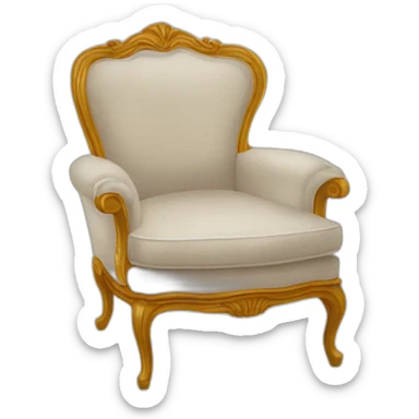Brigitte Lahaie fauteuil osier sticker