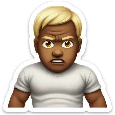 angry baby emoji sticker