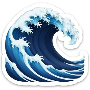 MAKE AN OCEAN WAVE LOOKS SCARY sticker