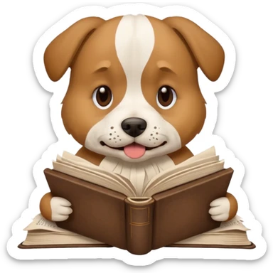 Dog eat homework sticker