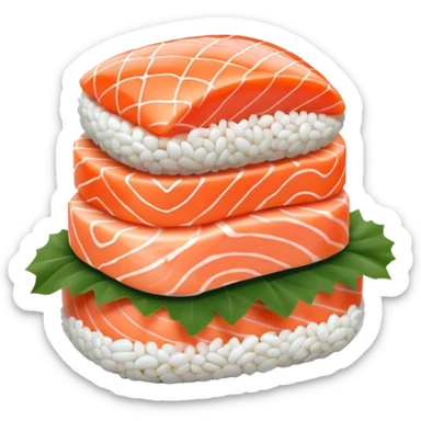 김밥 위에 연어 스시 없이 sticker