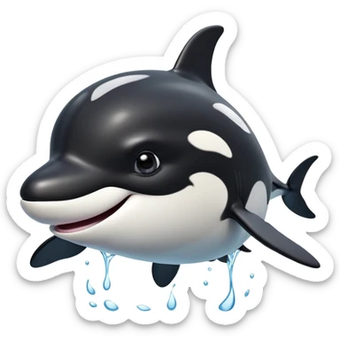 cinematic-comical-orca-portrait-emoji,-head-tilted-dramatically-with-an-exaggeratedly-shocked-expression,-featuring-a-sleek-black-and-white-body-with-wide,-comically-expressive-eyes-full-of-playful-disbelief-and-animated-flippers,-simple sticker