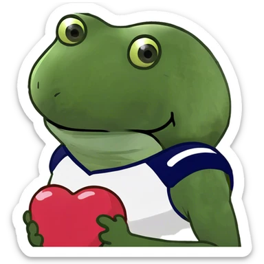 football ball shaped heart sticker