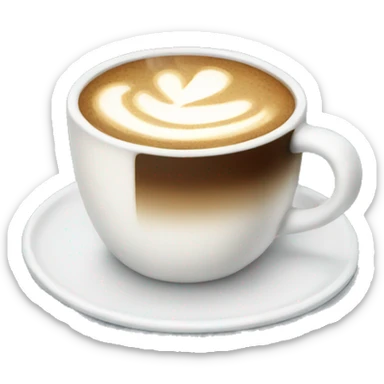 Winter coffee sticker