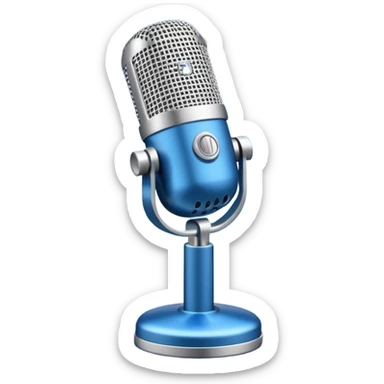 blue podcast sticker