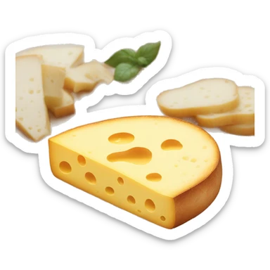 cheese on bread sticker