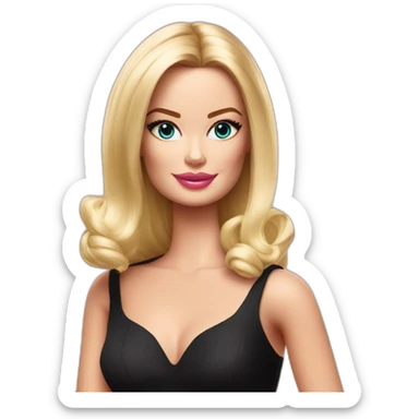 Margot Robbie as Barbie sticker