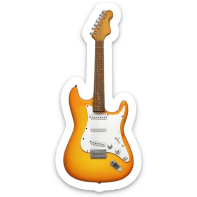 guitar with midi keyboard sticker