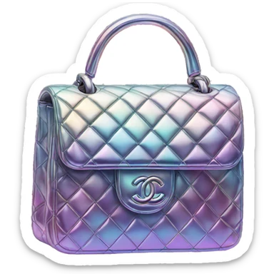 Iridescent Chanel bag sticker