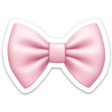 Light pink bow  sticker