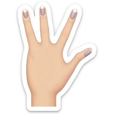 Middle finger nail polish sticker