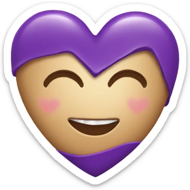 purple heart with diva written on it sticker