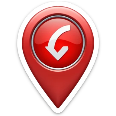 location marker sticker