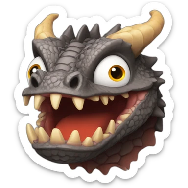 dragon from friborg gotteron sticker