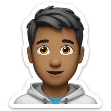 Boy with airpods sticker