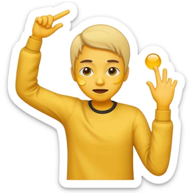 make a person dabbing emoji sticker