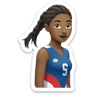 summer olympics girl volleyball sticker