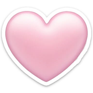 Pastel pink heart sticker