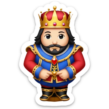 Solitaire card king sticker