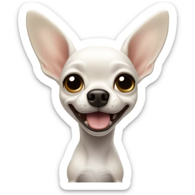 White chihuahua dancing sticker
