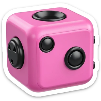 pink fidget cube sticker