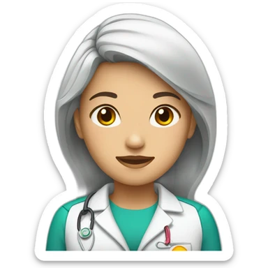 Mujer Enfermera joven sticker