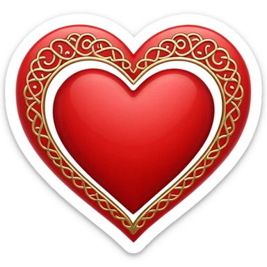 Eid heart sticker