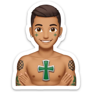 Fated lebanese froces cross sticker