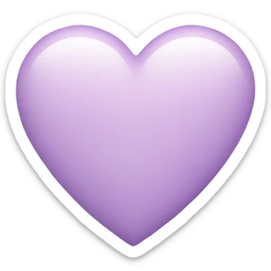 Pastel Purple Heart  sticker