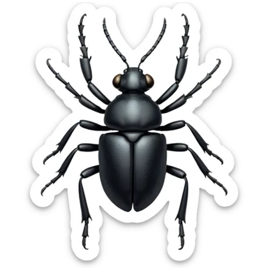Atlas Beetle Black sticker