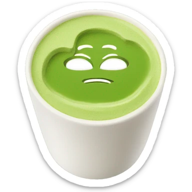 Japanese matcha latte  sticker