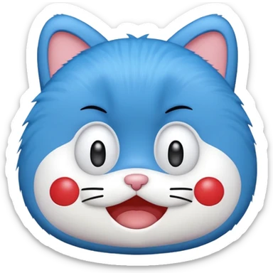 Make some emoji which looks like a pretty doraemon sticker