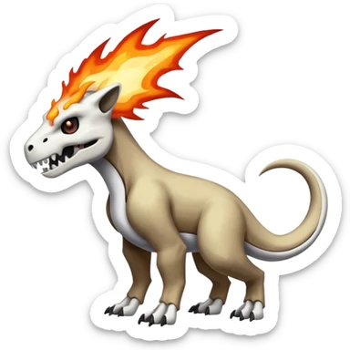 Duskull-Cubone-Houndour-Marowak-Pokémon-Fakémon-fusion, full body sticker