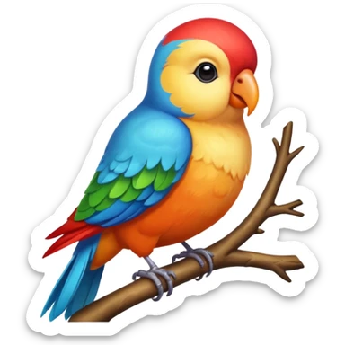 A love bird sticker