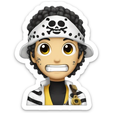 Trafalgar law One piece sticker