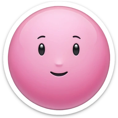 pink planet  sticker