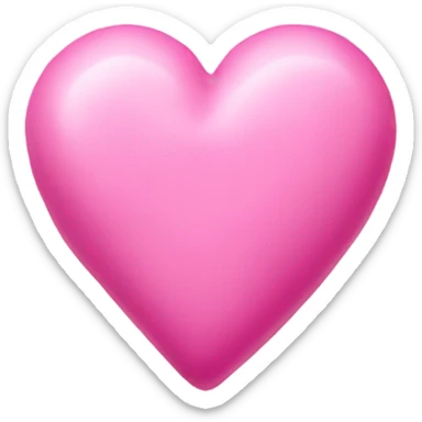 Taffy Pink heart  sticker