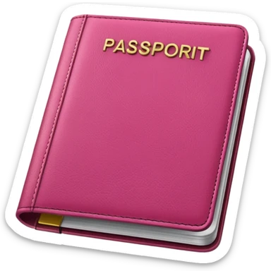 PINK PASSPORT sticker