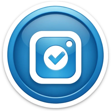 Instagram blue tick mark sticker