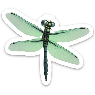 Dragonfly with text: Claudia sticker