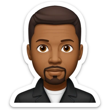 Keith Sweat (b.1961) with dark brown hair sticker