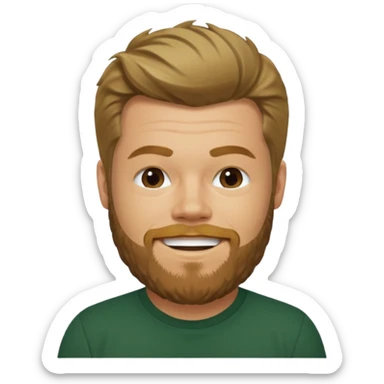 Ryan Dunn with dark green shirt  sticker