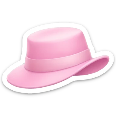 pastel pink hat sticker