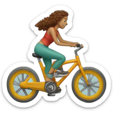 Bohemian spin bike sticker