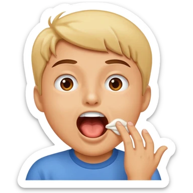 Make a person burping sticker