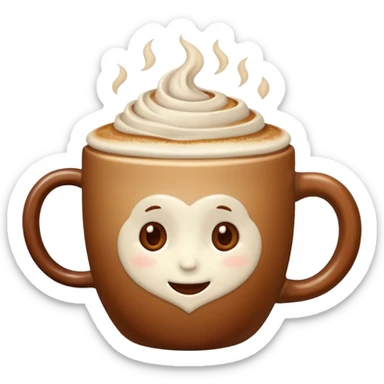 Hazelnut latte sticker