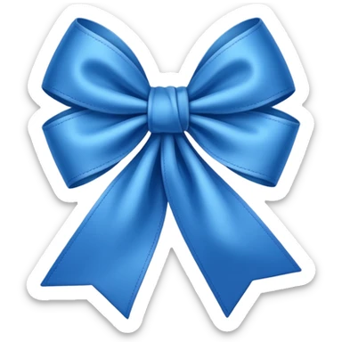 laço azul sticker