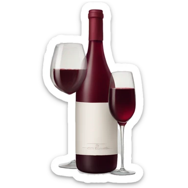 Wine red sticker
