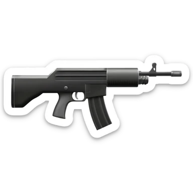 M4 machine gun sticker