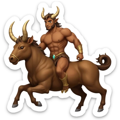 Centaur bull sticker